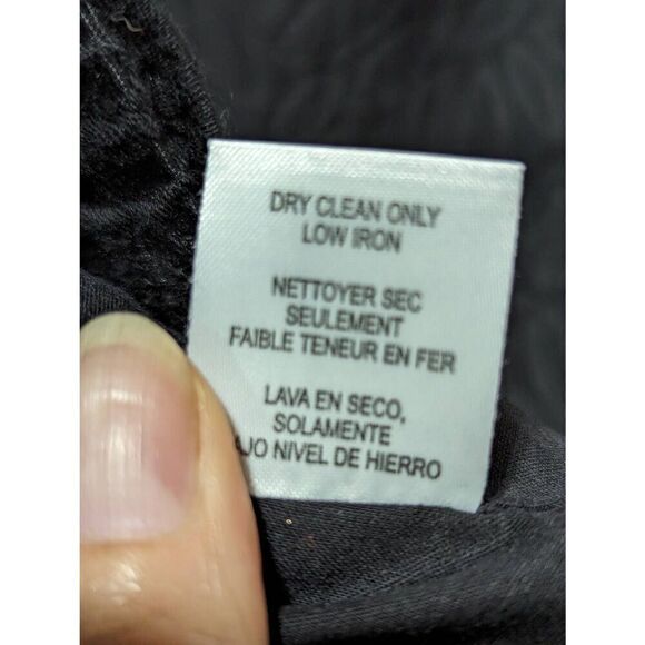 Worth Women's M Black Button Front Belted Jacket - Picture 6 of 7